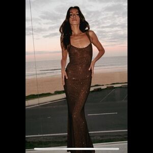 NWT Meski Jasmyn Dress - Chocolate XXS (size 00/0)